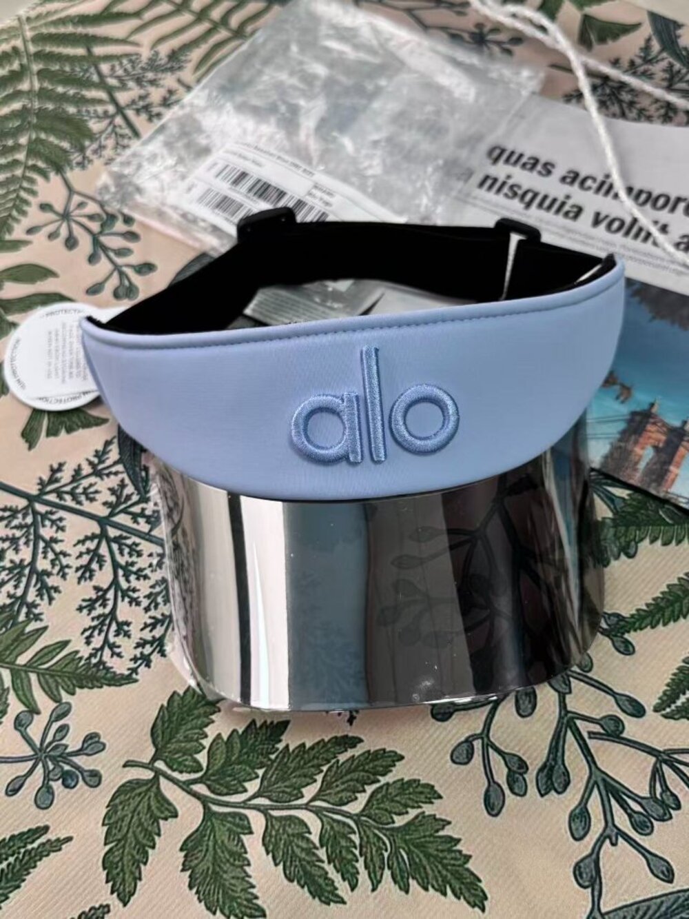 NWT Alo Yoga Airlift Solar Visor Light Provence Blue🔅🔅Tennis Golf Hat - Picture 2 of 6